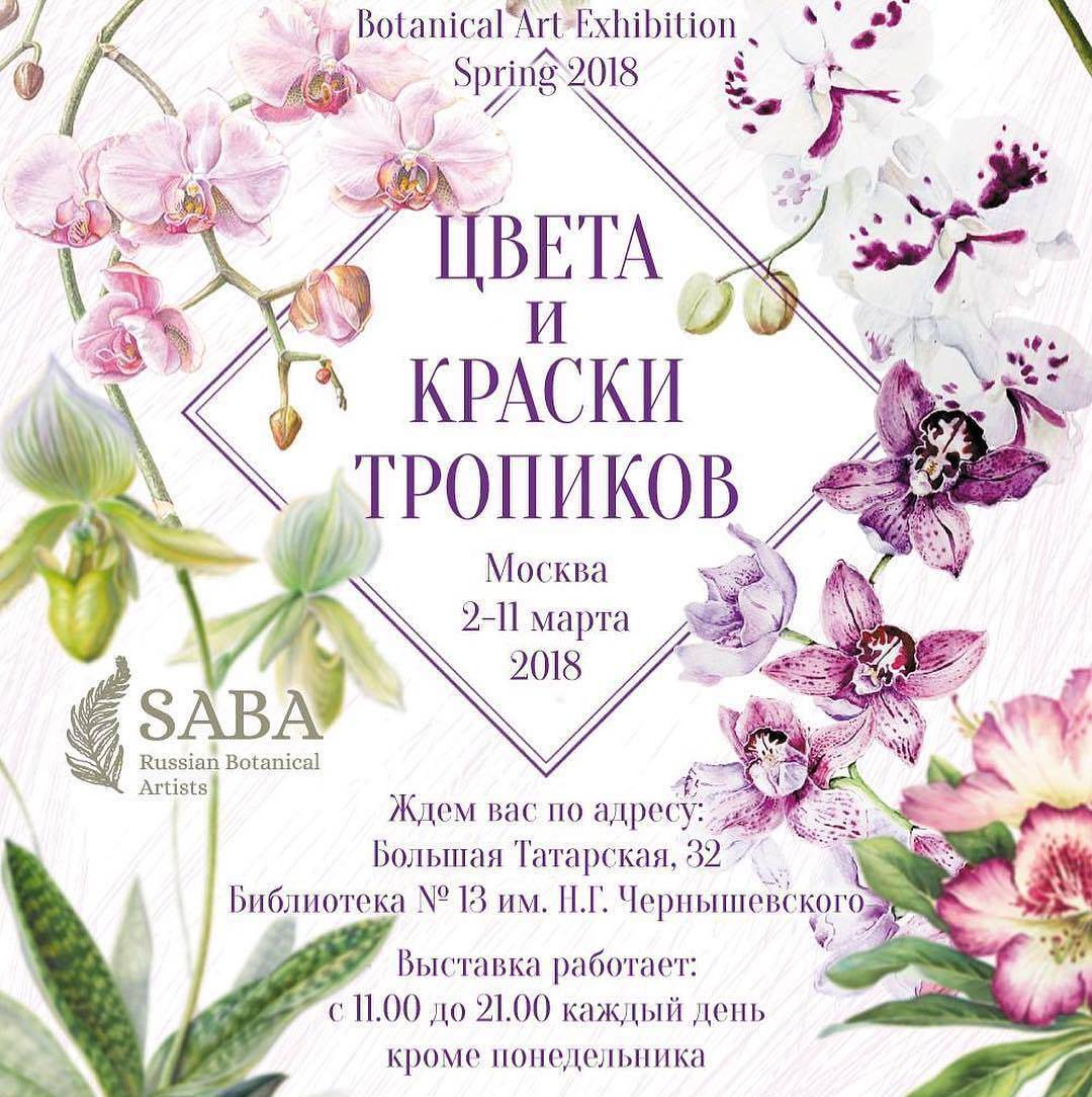 Четвертая Московская выставка ботанической живописи и иллюстрации!