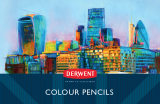 Выкраски (цветовые гаммы) профессиональных цветных карандашей Derwent