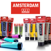 Видео выкраска акриловых красок Amsterdam Standard + Specialties